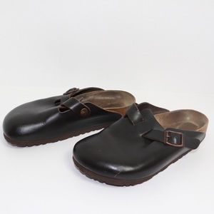 Birkenstock Boston Oiled Leather Brown Clog Slip On 36 or 5